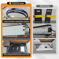 Lampu Meja LED FOSOTO Bentuk U Berhias Berlian Imitasi, Lampu Setengah Bulan untuk Manikur, Lampu Meja untuk Tato Kuku, Salon Kecantikan