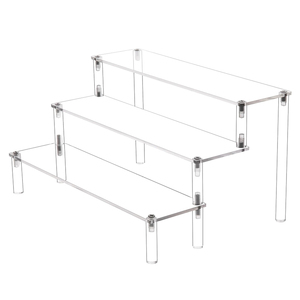 <span class=keywords><strong>Acrylic</strong></span> ba tầng hiển thị đứng lớn <span class=keywords><strong>Acrylic</strong></span> hiển thị risers, nước hoa đứng tổ chức 3 tầng rõ ràng cupcake đứng risers - Product Image 1
