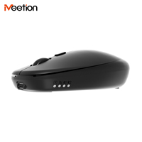 Souris optique sans fil silencieuse Anywhere1 - Récepteur USB et câble Type-C rechargeable, double mode 2.4G pour ordinateur portable/bureau