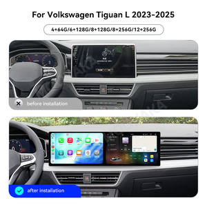 MOOKAKA Radio multimédia Android 14 double écran 10,1 pouces pour Volkswagen <span class=keywords><strong>Tiguan</strong></span> 2023-2025 Lecteur DVD CarPlay sans fil GPS Vidéo de voiture - Product Image 3