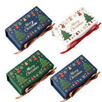 Weihnachtsgeschenkverpackung mit Band, geeignet für Süßigkeiten, Snacks und Schokoladenverpackungen.