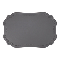 Nappe en cuir PVC de couleur unie minimaliste pour usage domestique, tapis de table pour hôtel et restaurant, résistant à l'huile, isolant thermique, vente en gros