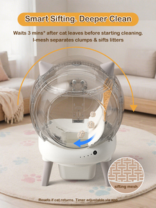 <span class=keywords><strong>Bac</strong></span> à <span class=keywords><strong>Litière</strong></span> Automatique et Intelligente pour Chats avec Nettoyage Automatique et Désodorisation - Product Image 3