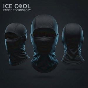 Service OEM/ODM – Cagoule de ski légère et respirante en tissu I2cool UPF 50+, rafraîchissante et douce pour la peau, <span class=keywords><strong>masque</strong></span> intégral noir uni - Product Image 1