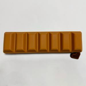 Kotak pensil sekolah silikon kustom kotak coklat desain pensil kantong pena tas - Product Image 2