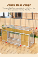 Vente en gros de grandes cages à poulets en métal de 100 cm, 130 cm, 150 cm, pour usage domestique, élevage, nichoirs pour volailles, canards, oies, poulets