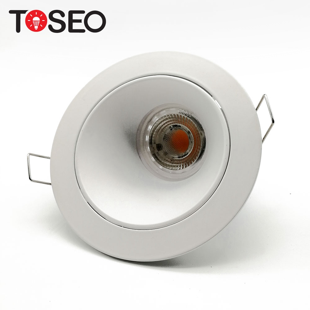 LED Recessed Spot Anti Glare Downlights Europe Modern Black White Fixed