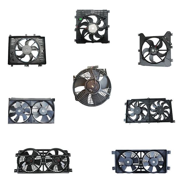 Ssangyong Auto Parts Radiator Fan Assembly Actyon Kyron Sport Mb100 Korando C Stavic Daewoo MB140 XLV Radiator Cooling Fan