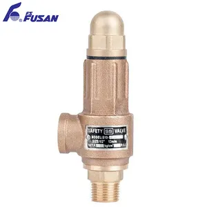 High temperature pressure 1-40 Bar internal thread connection 1/2-2 inch brass safety relief valve