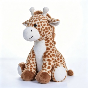 Jirafa de peluche personalizada, adorable y sentada, juguete de peluche de jirafa. - Product Image 2