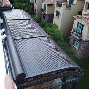 Auvent <span class=keywords><strong>de</strong></span> <span class=keywords><strong>toit</strong></span> moderne en alliage d'aluminium avec télécommande automatique, isolation thermique et <span class=keywords><strong>protection</strong></span> solaire - Product Image 5