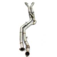 Tuyau intermédiaire haute performance HT pour BMW G80 G82 G87 M3 M4 M2 S58 3.0T GT4, système d'échappement en Z à longueur égale, finition brossée