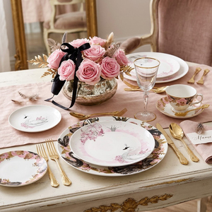 Juego <span class=keywords><strong>de</strong></span> Vajilla <span class=keywords><strong>de</strong></span> Cerámica Rosa Cisne <span class=keywords><strong>Ballet</strong></span> al por Mayor, Platos <span class=keywords><strong>de</strong></span> Porcelana Fina <span class=keywords><strong>de</strong></span> Varias Formas, Tazas <span class=keywords><strong>de</strong></span> Té y Café con Platillo, Set <span class=keywords><strong>de</strong></span> Vajilla - Product Image 2
