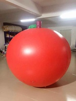 Défilé Extérieur Drôle Grande Tomate Gonflable Flottante Hélium Légumes Gonflable Grande Pomme Ballon Modèle