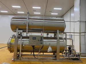 جهاز تعقيم الأغذية بالرش المائي الأفقي المركب مع التحكم بالـ PLC لصناعة الأغذية - Product Image 3