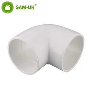 SAM-UK 1/2 "hingga 4" UPVC SCH40 air pvc dwv pipa dan konektor fitting 90 derajat siku pipa fitting