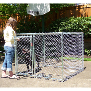 Play Yard Gabbia per cani con maglie a catena zincate extra-Large per cani canile recinzione/modulari per esterni gabbie in metallo con rete saldata per animali domestici