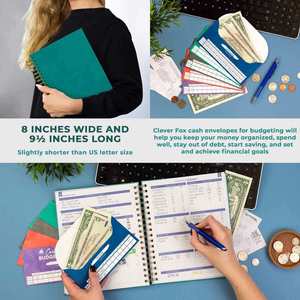 Carnet de budget A5 en cuir personnalisé avec spirale, couverture rigide, suivi des dépenses, modèle Let's Party, 80-150 g/m² - Product Image 3
