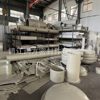 Tuyau en plastique PPH, conduit d'air en polypropylène allié de grand diamètre, drainage gris et produit chimique d'égout