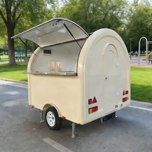 小型食品拖车出售，封闭式移动餐厅，带基本基础设施的商业街头食品拖车 - Product Image 1