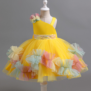 Vêtements pour enfants filles été bébé soirée anniversaire <span class=keywords><strong>arc</strong></span>-en-ciel princesse nouvelle fille robe pour la fête - Product Image 5