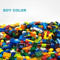 Coloré 500 pièces en plastique bricolage bloc de construction ensemble éducatif Construction modèle jouet pour garçons filles en vrac classique brique jouet pour enfants