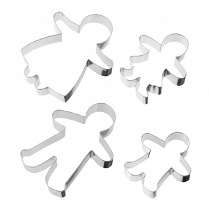 Juego de 2 cortadores de galletas Ginger Family Forma y color personalizables para bodas y fiestas Caja de 48 piezas - Product Image 2
