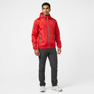 Wholesale Premium Quality Casual Men's Winter Windbreaker Jackets <b>Canvas</b> Waterproof Quilted Breathable Soft Nylon Zipper Front - Product Image 1