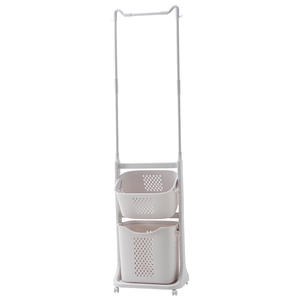 Panier à linge avec séchoir intégré, portable et sur pied, pour salle de bain et toilettes - Product Image 5