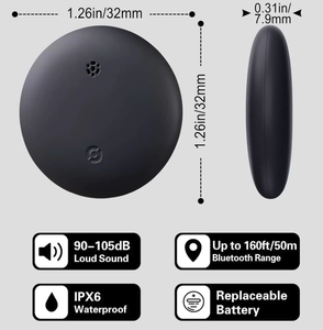 Dispositivo Rastreador GPS Impermeable Compatible con Google, Apple y <span class=keywords><strong>Android</strong></span> Find <span class=keywords><strong>My</strong></span> <span class=keywords><strong>Device</strong></span>, Mini Localizador para Mascotas, Buscador de Llaves, Cartera, Tarjeta y Bolso, Dispositivo Anti-Pérdida Tipo Air Tag - Product Image 4