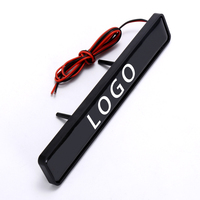 2 autocollants brillants avec Logo LED pour voiture, Badge emblème de la Grille avant éclairé, accessoires de qualité pour Tuning automobile