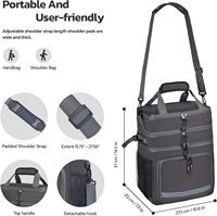 Sac à déjeuner isotherme pour femmes/hommes, sac à déjeuner isotherme étanche, sac à déjeuner pour le travail