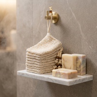 Sacs à savon en Sisal écologique, 50 pièces, pochette en Jute naturelle pour faire du pain de Massage