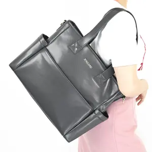 New Designed Leather Diaper Bag For Babies Mom Bag Customized Diaper Bag Tote Handbag