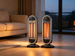 Chauffage <span class=keywords><strong>électrique</strong></span> au quartz de haute qualité 450/900W, portable, autoportant, avec tube infrarouge et éclairage, certifié GS - Product Image 6