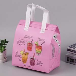 Sac isotherme pliable personnalisé pour la livraison de pizzas, sac à lunch, sac de pique-nique, sac isotherme non tissé avec logo imprimé - Product Image 3