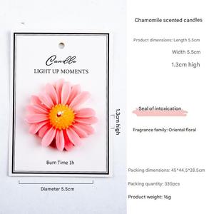 2026 <strong>Mini</strong> Floral Scented <strong>Candles</strong>, Daisy, <strong>Egg</strong>, and Sunflower Pattern, Made with Soy Wax and Tea Wax Suitable for Party Favors - Product Image 6