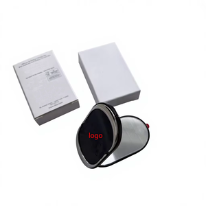 Oval <b>Foldable</b> Phone Holder with <b>Mirror</b> Pocket Kickstand Self-adhesive <b>mirror</b> Custom Logo for Daily Use and Gifting - Product Image 2