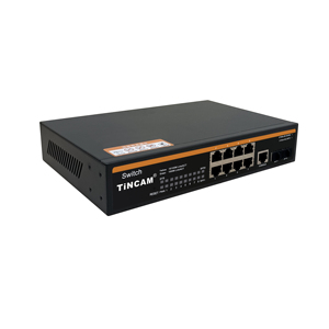 สวิตช์อีเธอร์เน็ต TiNCAM <span class=keywords><strong>8</strong></span> พอร์ต สมาร์ท กิกะบิต AI รองรับ 10/100/1000M VLAN ควบคุมผ่านเว็บ รองรับกล้องวงจรปิด IP และ NVR - Product Image 3