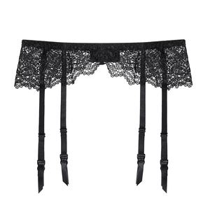 All'ingrosso accessori di biancheria intima floreale a vita alta in pizzo trasparente senza mutandine Sexy giarrettiera da donna - Product Image 2