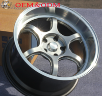 Jantes personnalisées en or 17-18 pouces, forgées par flux, 6 branches, à déport profond, 5x114.3 5x100 5x112 5x108 pour Subaru, Mitsubishi, Toyota, BMW Tuning