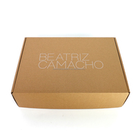 Carton ondulé imprimé avec logo personnalisé découpé à l'emporte-pièce pliable enveloppe kraft boîte d'abonnement emballage en papier pour produits envois postaux