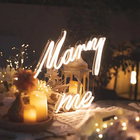 Enseigne LED néon Joyeux Anniversaire - Alimentation par piles/USB, étanche IP65, pour publicité intérieure, décoration de fête et événementielle, lettres personnalisables