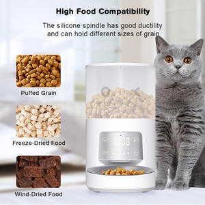 Alimentador automático para <span class=keywords><strong>perros</strong></span>, dispensador de comida para gatos con temporizador y cuencos dobles, dispositivo inteligente de alimentación para mascotas - Product Image 2