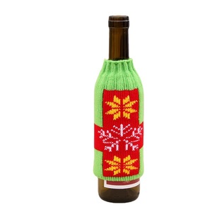Décorations de Noël pour la maison : Housses de bouteille de bière de Noël tricotées haut de gamme, décorations de bouteille de bière de Noël, manchons pour bouteilles - Product Image 5