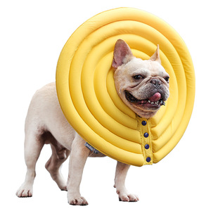 Collar Isabelino Creativo para Perros y Gatos, Anti-Lamido y Anti-Mordida, Recuperación Postoperatoria, Ultraligero, Tamaño Pequeño/Mediano, Beige/Amarillo - Product Image 5