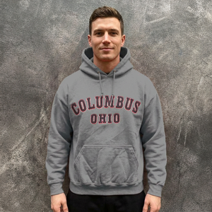Sudadera con Capucha Personalizada de Columbus, Ohio, para Hombre, Corte Regular, Felpa de Algodón, con Bolsillo Delantero, Informal, para Otoño e Invierno - Product Image 2
