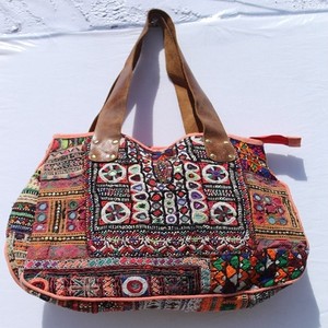 Indian Traditional Rajasthani Embroidered Antique Banjara Mirror <b>Work</b> Purse Bag Ethnic Gypsy Shoulder Bag - Product Image 1