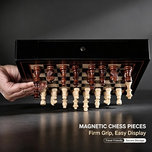 Nuevo Juego de Ajedrez Magnético de Madera Premium de Alta Calidad con Cajón de Almacenamiento, Juego de Mesa Educativo - Product Image 3