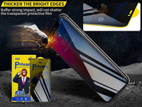 Protecteur d'écran en verre trempé anti-espion de vente d'usine pour iPhone 16 15 14 13 12 11 Pro Max Plus